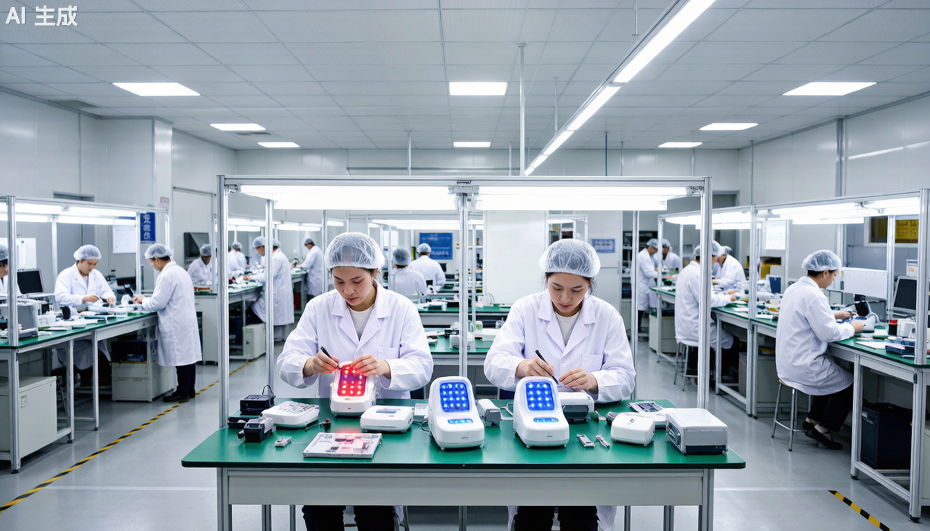 Red light therapy device manufacturing facility